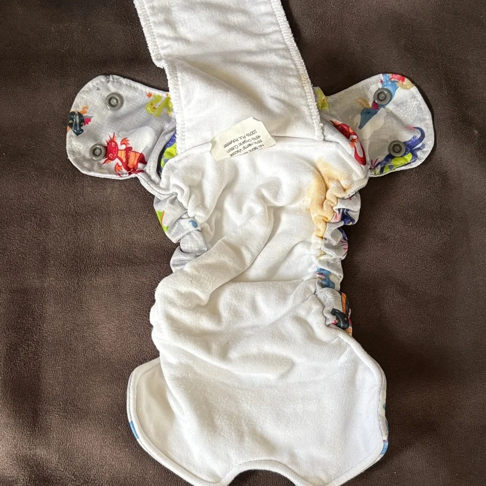 Newborn Dragon Print AIO Diaper